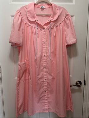 Vintage JcPenny Plus Size House Dress Bubblegum Pink Size XXXL